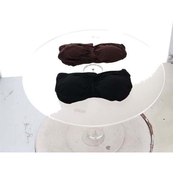NWT RHONDA SHEAR 2 PIECE ANTIMICROBIAL UNDERWIRE BANDEAU BRA'S ESPRESSO & BLACK - Picture 3 of 11